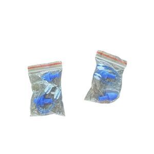 Silicone Swimming Ear Plugs and Nose Clip Set for Water Sports, Blue, NEW